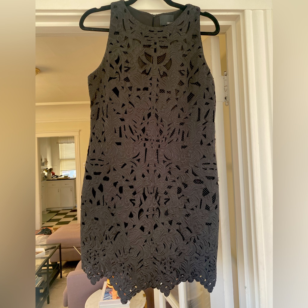 Greylin Black Lace Dress Size Small